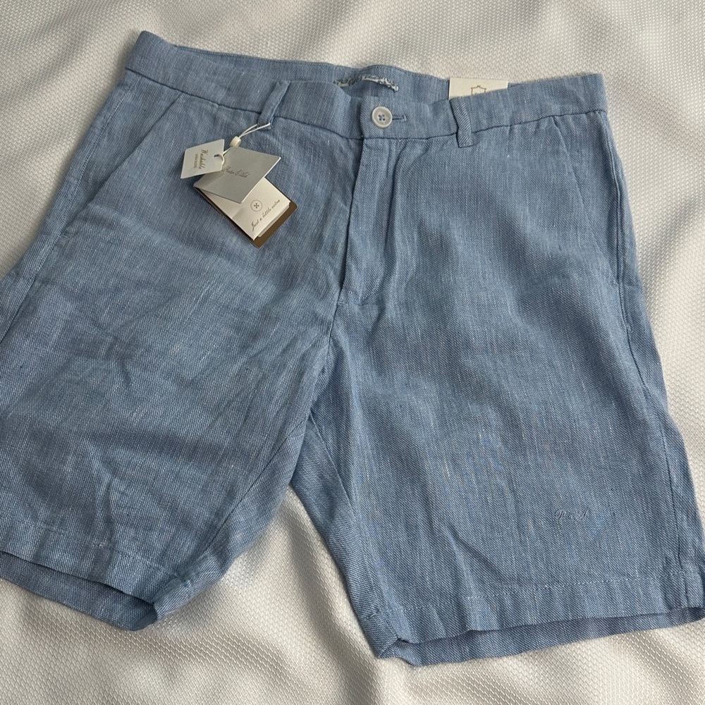 Men’s Porter & Ash Chino style linen cotton shorts